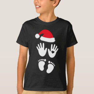 Camiseta Primeiro Natal do Bebê da Mulher Grávida