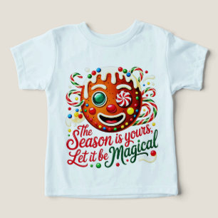 Camiseta Primeiro Natal do Biscoito de Gengibre Bonitinho d