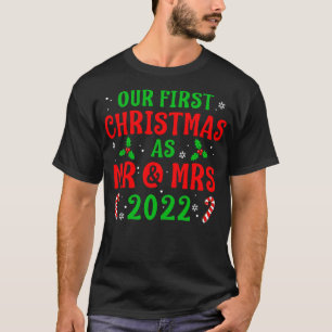 Camiseta Primeiro Natal e Casal 2022 Newlywing
