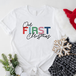 Camiseta Primeiro Natal Feminino Branco