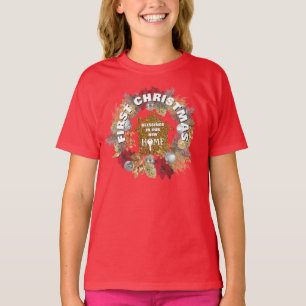 Camiseta PRIMEIRO NATAL NOVA CASA Família Correspondente 