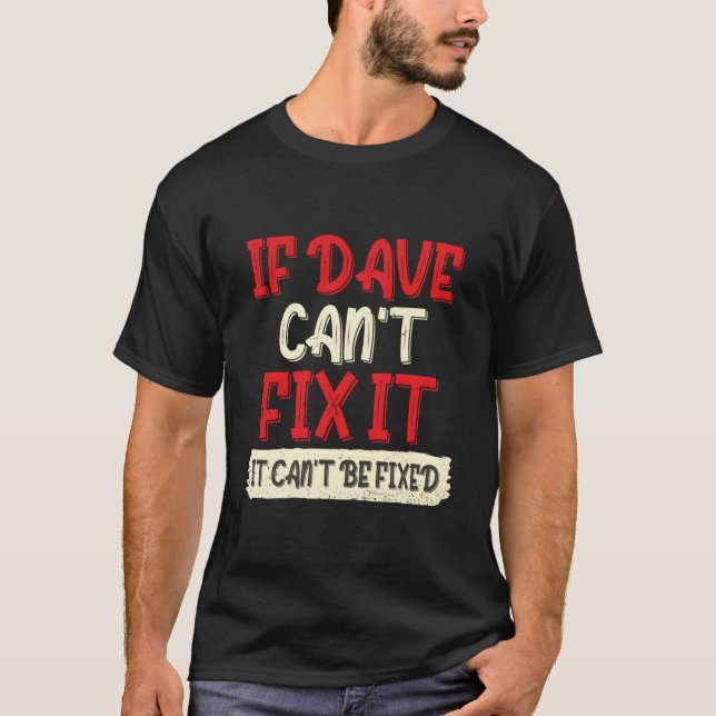 Camiseta Primeiro Nome David Nome Dave (Frente)