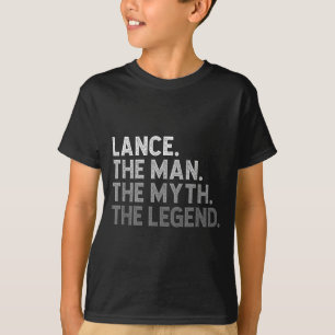 Camiseta Primeiro Nome Lance O Homem Mito Lenda D Engraçado