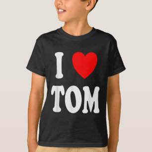 Camiseta Primeiro Nome Tom Eu Amo Tom