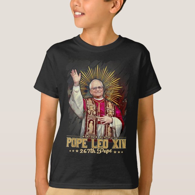 Camiseta Primeiro Papa Da América Em Chicago Da Pope (Frente)