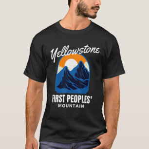 Camiseta Primeiro Povos - Montanha Yellowstone - Parque Nac