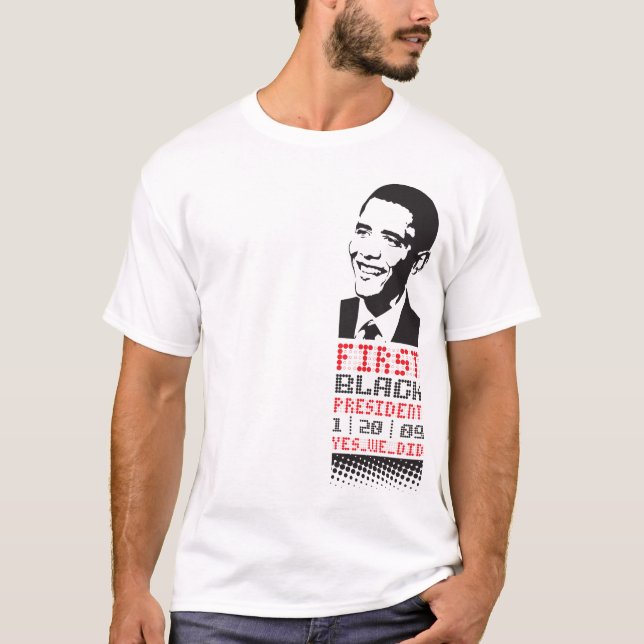 Camiseta primeiro presidente preto (sem o logotipo) (Frente)