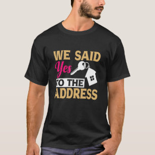 Camiseta Primeiro Proprietário De Casa Novo Proprietário Di