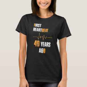 Camiseta Primeiro Pulso Há 40 Anos Aniversário