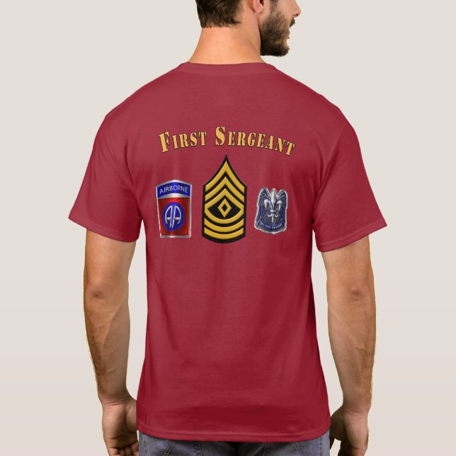Camiseta Primeiro Sargento da Divisão Aerotransportada (Verso)