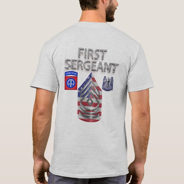 Camiseta Primeiro Sargento da Divisão Aerotransportada (Verso)