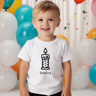 Camiseta Primeiro traje de aniversário de 1 ano personaliza