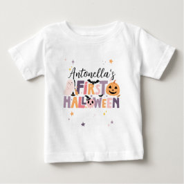 Camiseta Primeiro traje de Halloween personalizado para beb