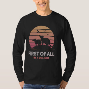 Camiseta Primeiro, Um Delicioso gambá Irritado Sobre A Sarc