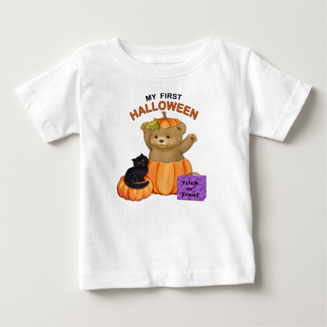 Camiseta Primeiro Ursinho de Halloween (Frente)