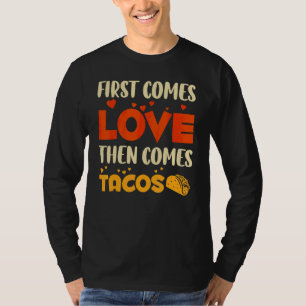 Camiseta Primeiro vem o amor, depois vem o Dia de os pais d