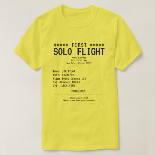 Camiseta Primeiro Voo Solo