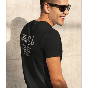Camiseta Primeiro Voo Solo de Piloto Estudante & Avião Pers