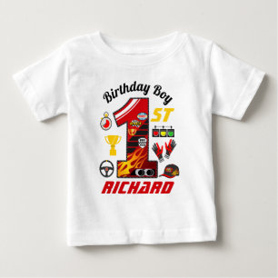 Camiseta Primeiros Carros de Aniversário   Garoto de aniver