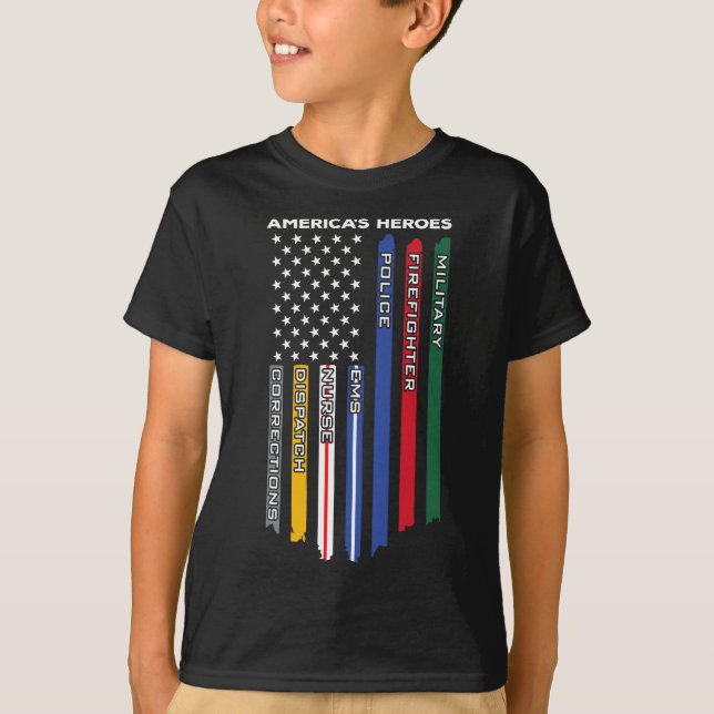 Camiseta Primeiros Respondentes - Bombeiro Militar da Políc (Frente)
