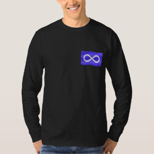 Camiseta Primeiros Sens De Nação Metis Bandeira Longa Shirt