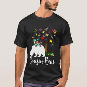 Camiseta Primo Bear Autismo Sensibilização Apoio ao Amor