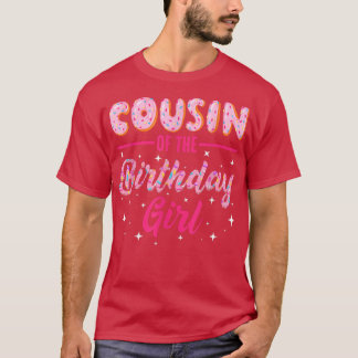 Camiseta Primo Bonito Da Garota De Aniversário, Doce Rosqui