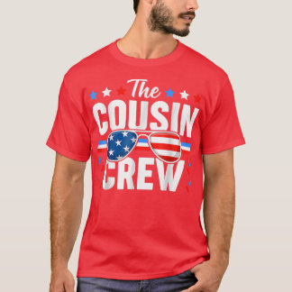 Camiseta Primo Crew 4 de julho Família Patriótica Americana