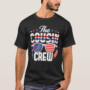 Camiseta Primo Crew 4 de julho Família Patriótica Americana