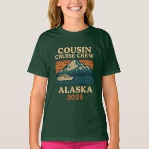 Camiseta primo Cruise Crew Alaska Ano Personalizado