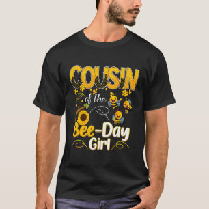 Camiseta Primo Da Bee Day Girl Engraçado Família Bee Birthd
