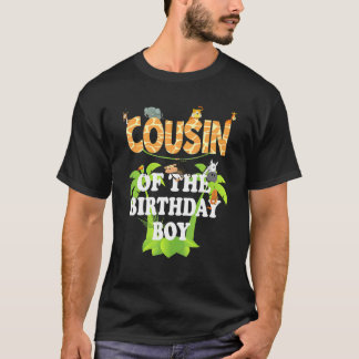 Camiseta Primo Da Festa De Animais Do Tema Do Jardim Zoológ