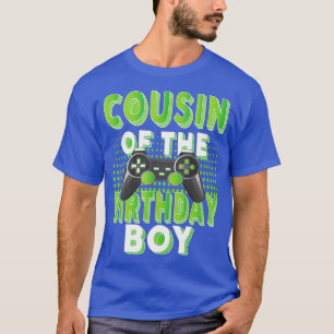 Camiseta Primo Da Festa De Aniversário Do Garoto Jogador