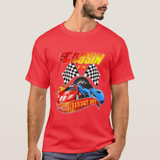 Camiseta Primo Da Festa de aniversário Race Rac De Aniversá