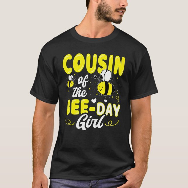 Camiseta Primo Da Festa De Colmeia Da Bee Day (Frente)