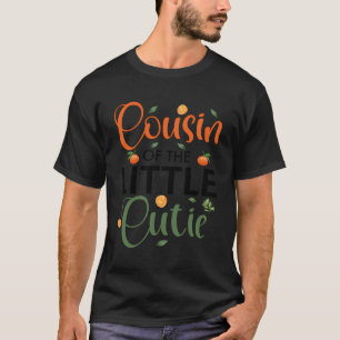 Camiseta Primo Da Pequena Chá de fraldas Laranja-1-Rua