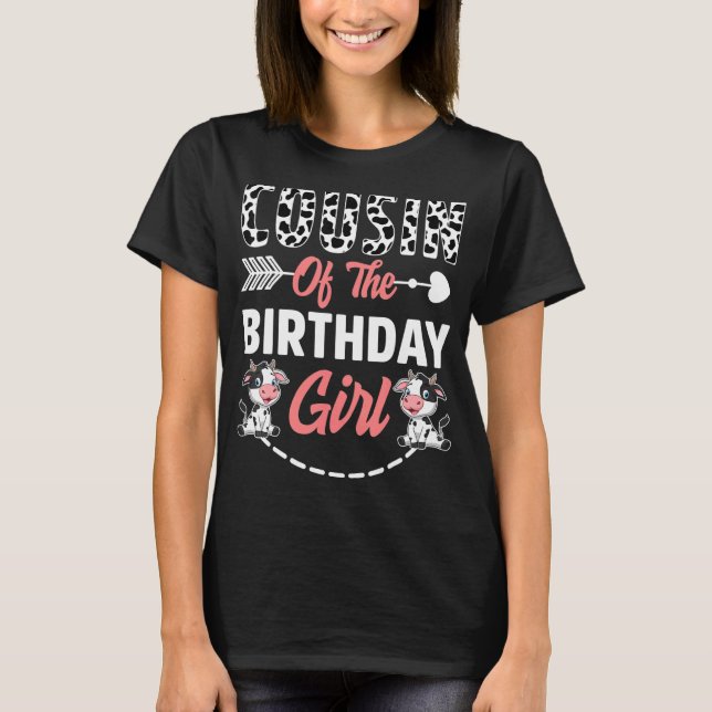 Camiseta Primo Da Rapariga De Anim De Fazenda De Anim (Frente)