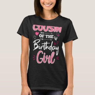 Camiseta Primo Da Rapariga De Aniversário, Família Engraçad