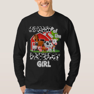 Camiseta Primo Da Rapariga De Aniversário, Fazenda Animal
