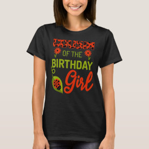 Camiseta Primo De Aniversário De Ladybug Da Garota De Anive