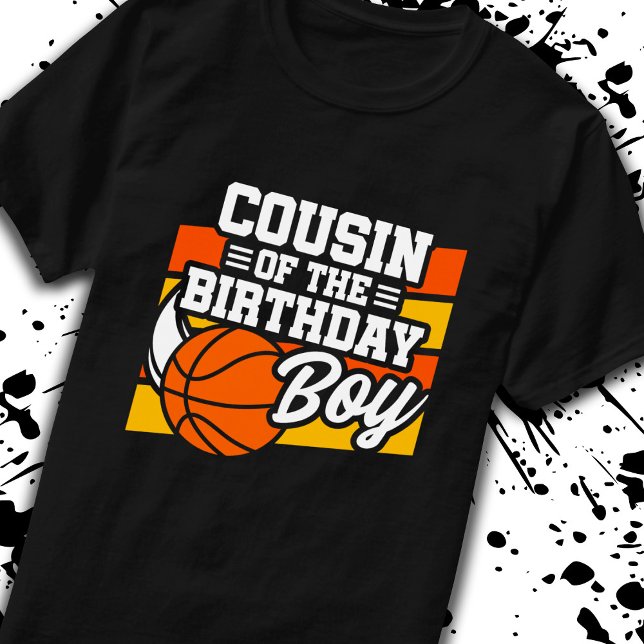 Camiseta Primo de Aniversário do Birthday Boy Basball (Criador carregado)
