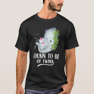 Camiseta Primo De Gêmeas Gêmeas Bebê Elefante Bab