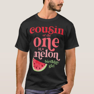 Camiseta Primo De Uma Garota De Aniversário De Melão