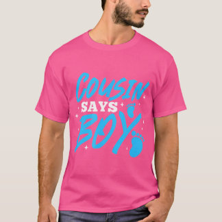 Camiseta Primo Diz Menino Sexo Equipe de Revelação Gravidez
