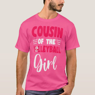 Camiseta Primo Do Aniversário Da Família De Voleibol