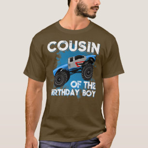 Camiseta Primo Do Aniversário Do Monstro De Aniversário