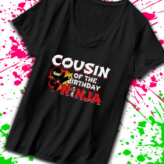 Camiseta Primo do aniversário Ninja - Festa de aniversário