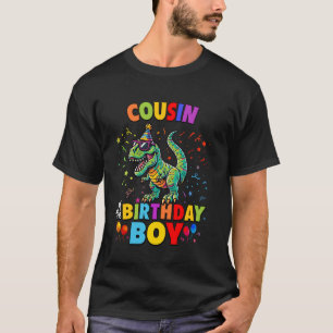 Camiseta Primo do partido Birthday Boy TRex Dinosaur