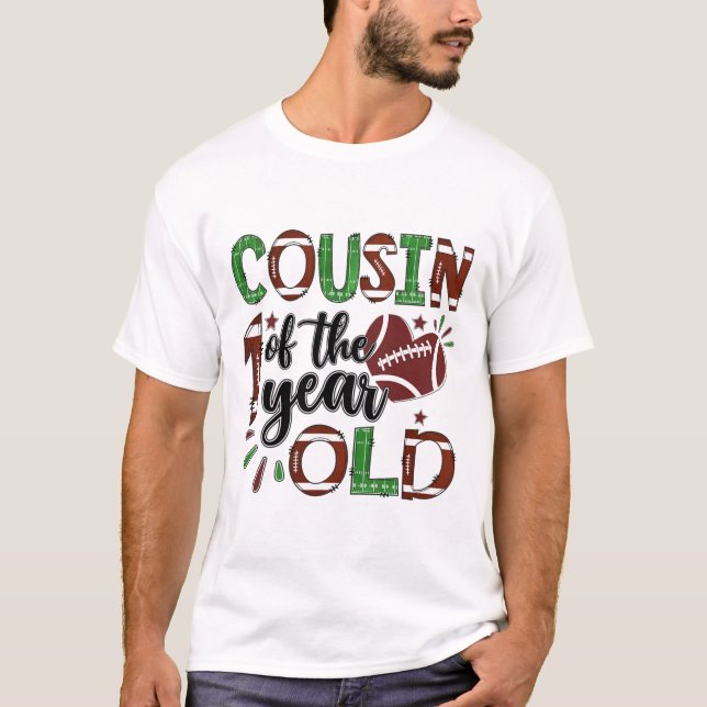 Camiseta Primo do Pé de 1 Ano de Idade 1º Ano de Aniversári (Frente)
