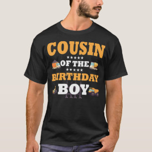 Camiseta Primo do Trabalhador de Construção de Menino de An